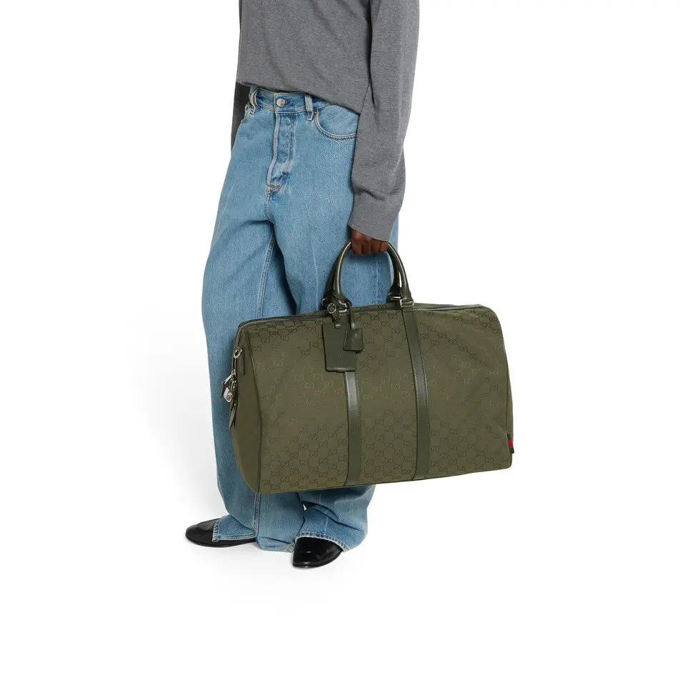GUCCI GG canvas large duffle bag