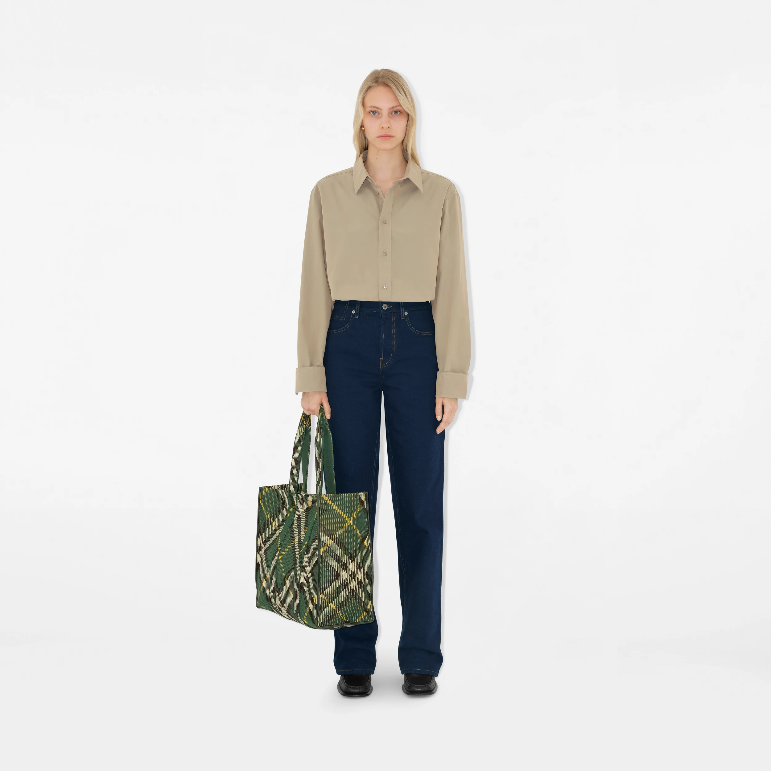 Medium Check Knitted TotePrice