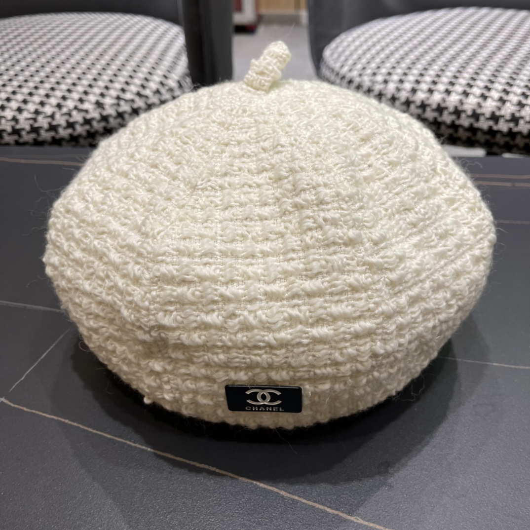 Chanel2024 Chanel Autumn Beret-white
