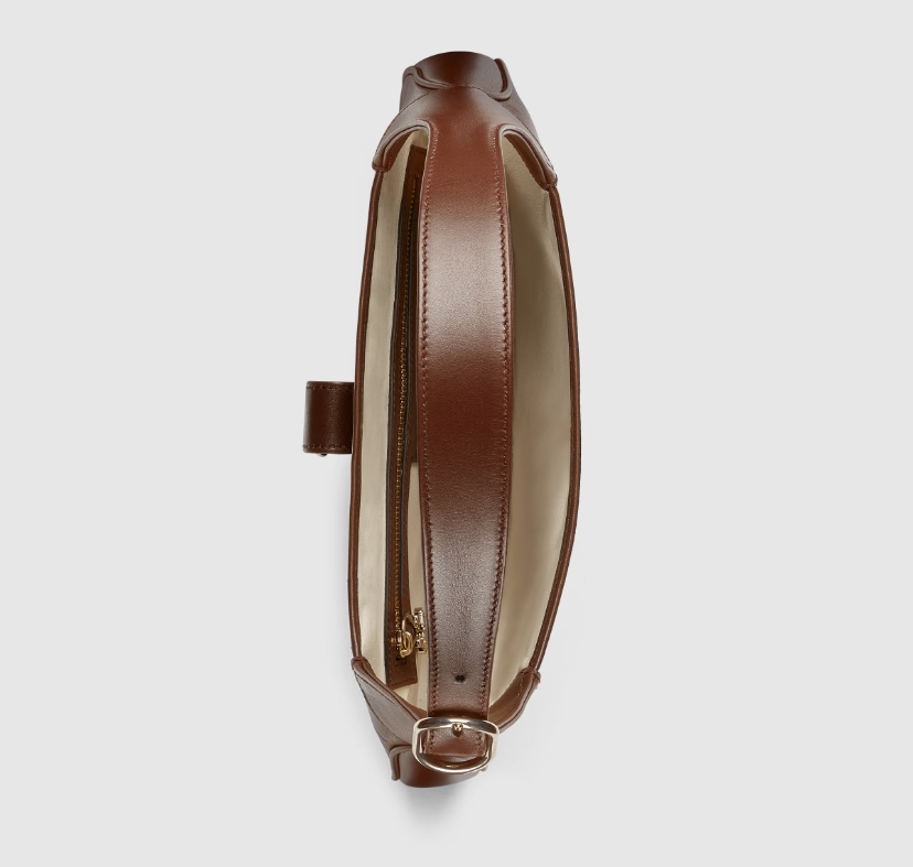 GUCCI JACKIE SMALL SHOULDER BAG-Brown-‎782849