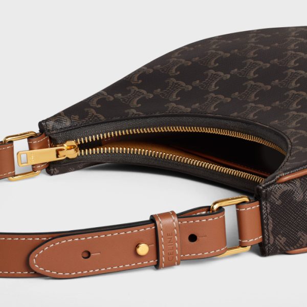 AVA BAG IN TRIOMPHE CANVAS AND CALFSKIN TAN