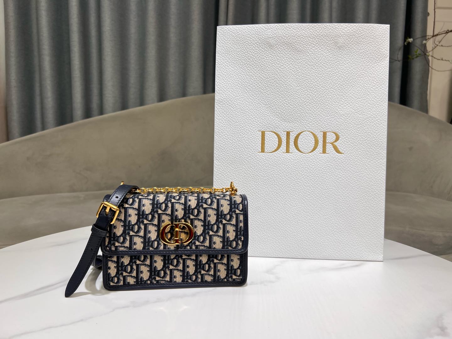Dior Miss Caro Chain Jacquard Bag