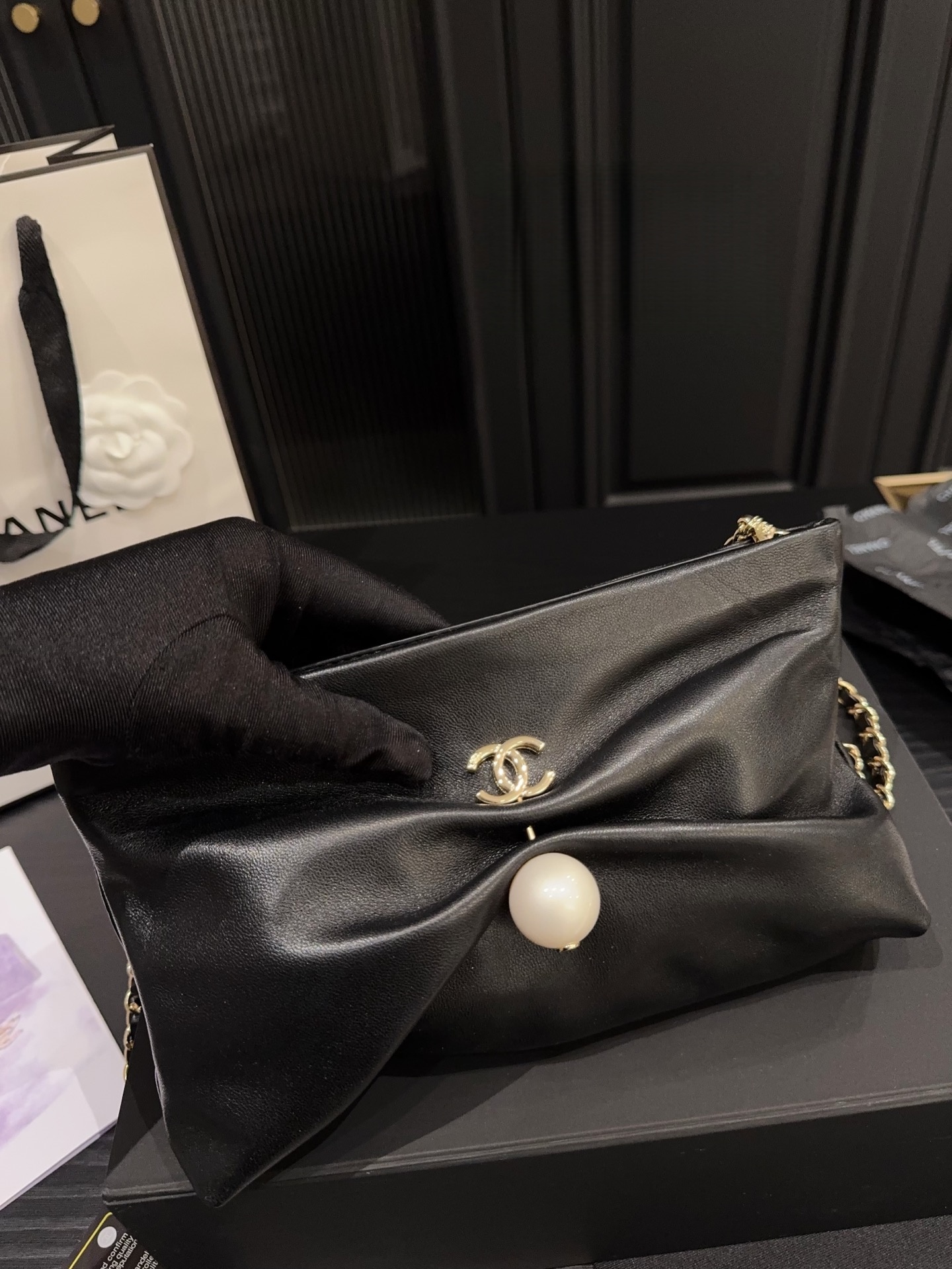 Chanel 25S Pearl Bracelet Bag
