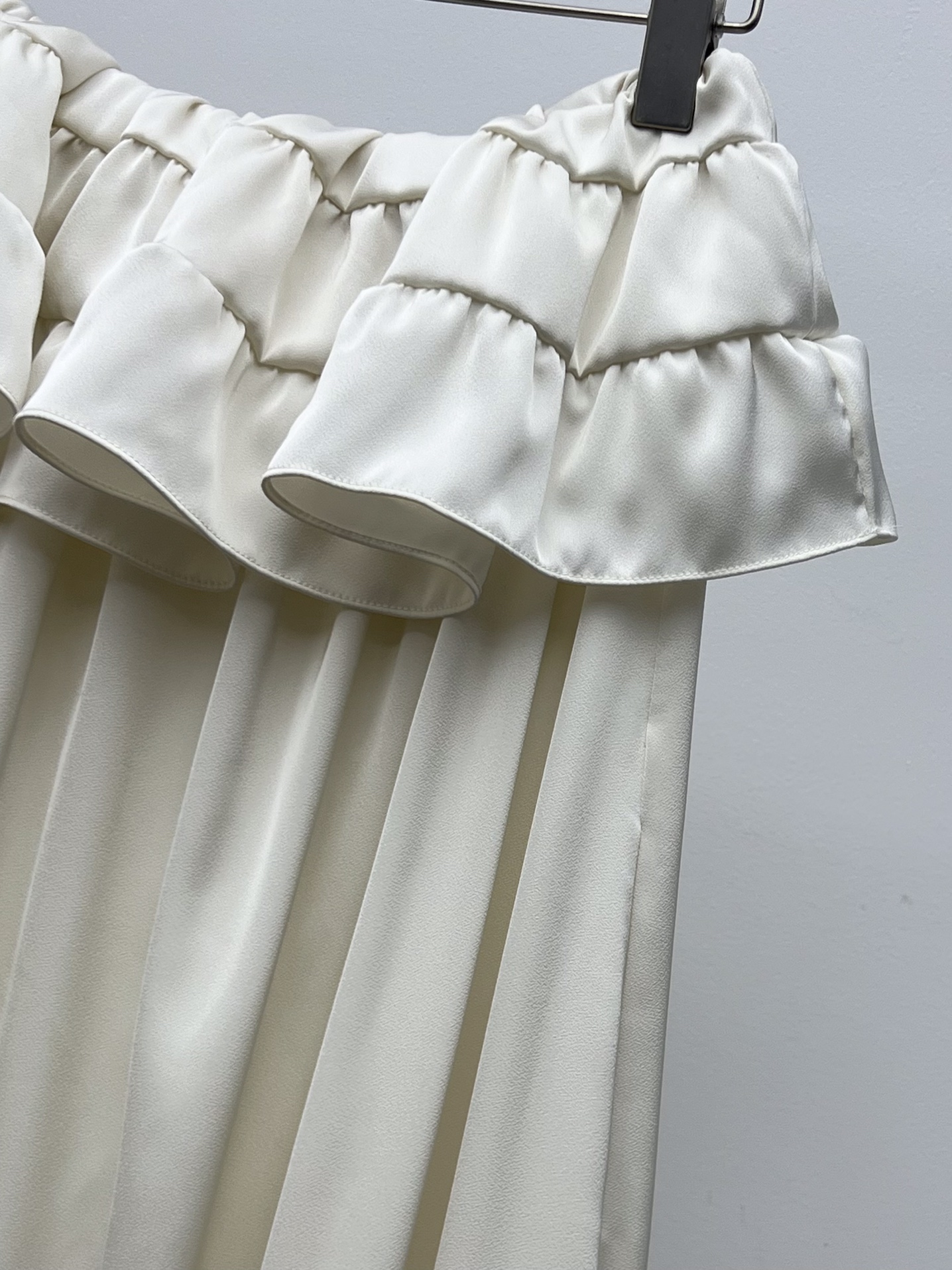 Saint Laurent Ruffled Strapless Maxi Dress