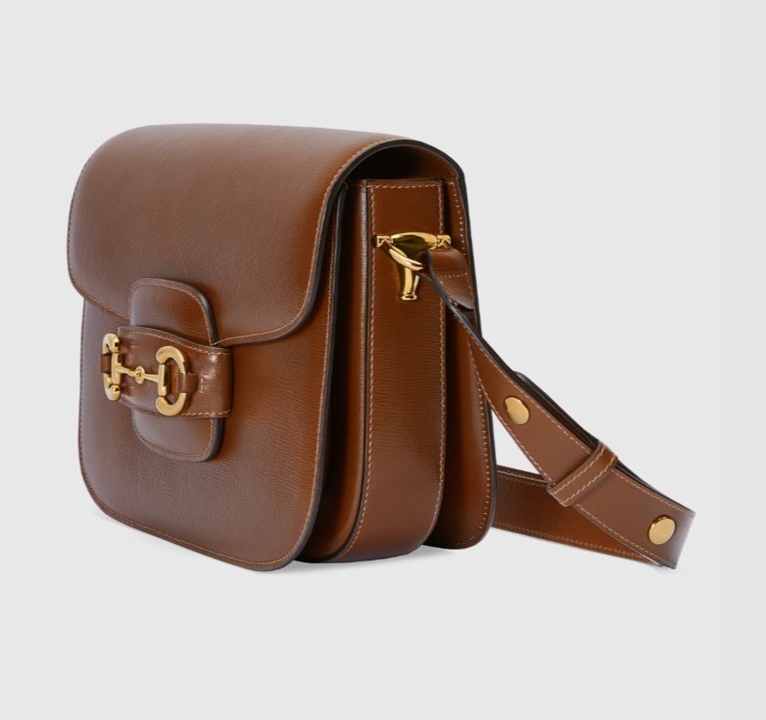 GUCCI HORSEBIT 1955 SHOULDER BAG-Brown-602204