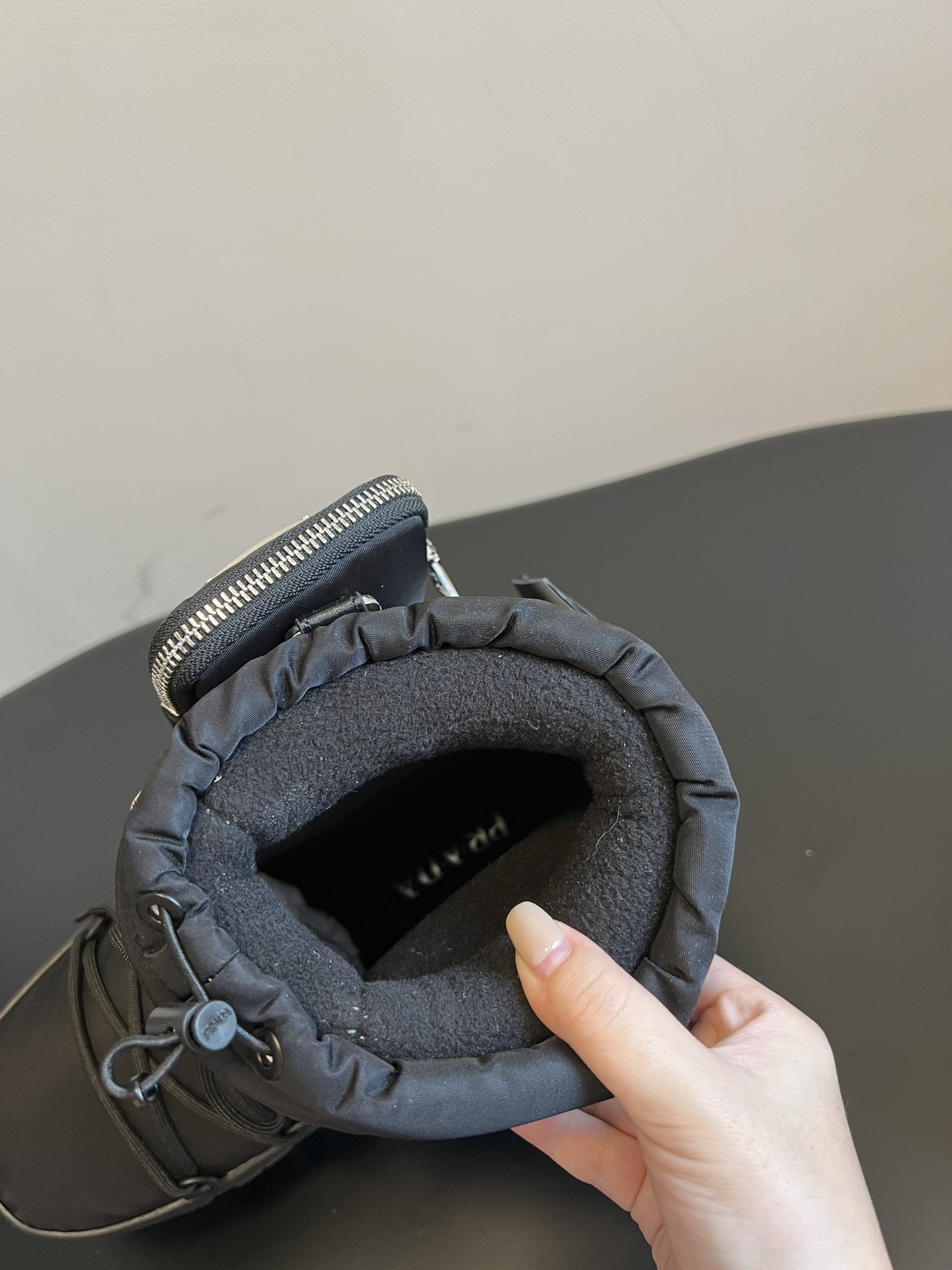 Prad down snow boots-black