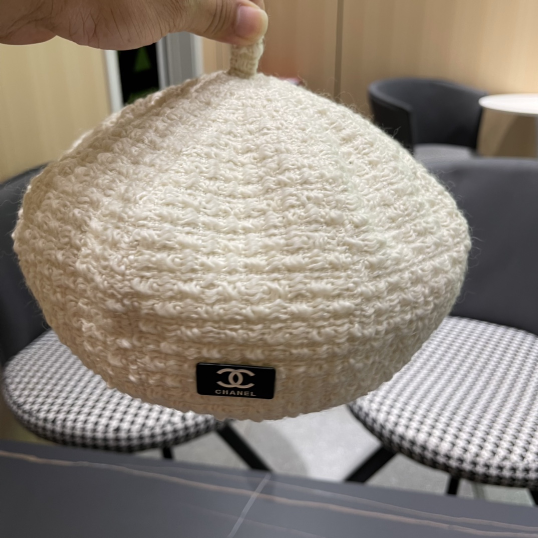 Chanel2024 Chanel Autumn Beret-white