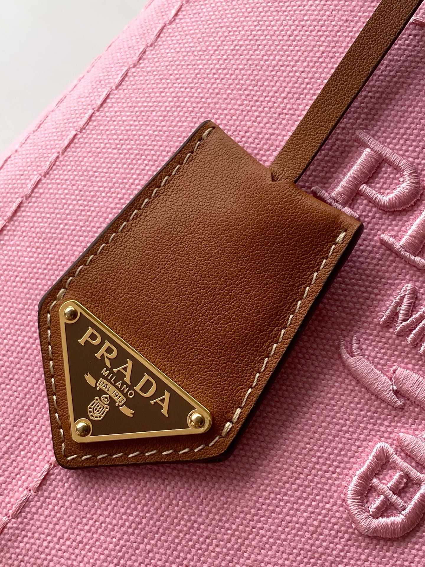 Prada Jardinière cotton canvas mini handbag