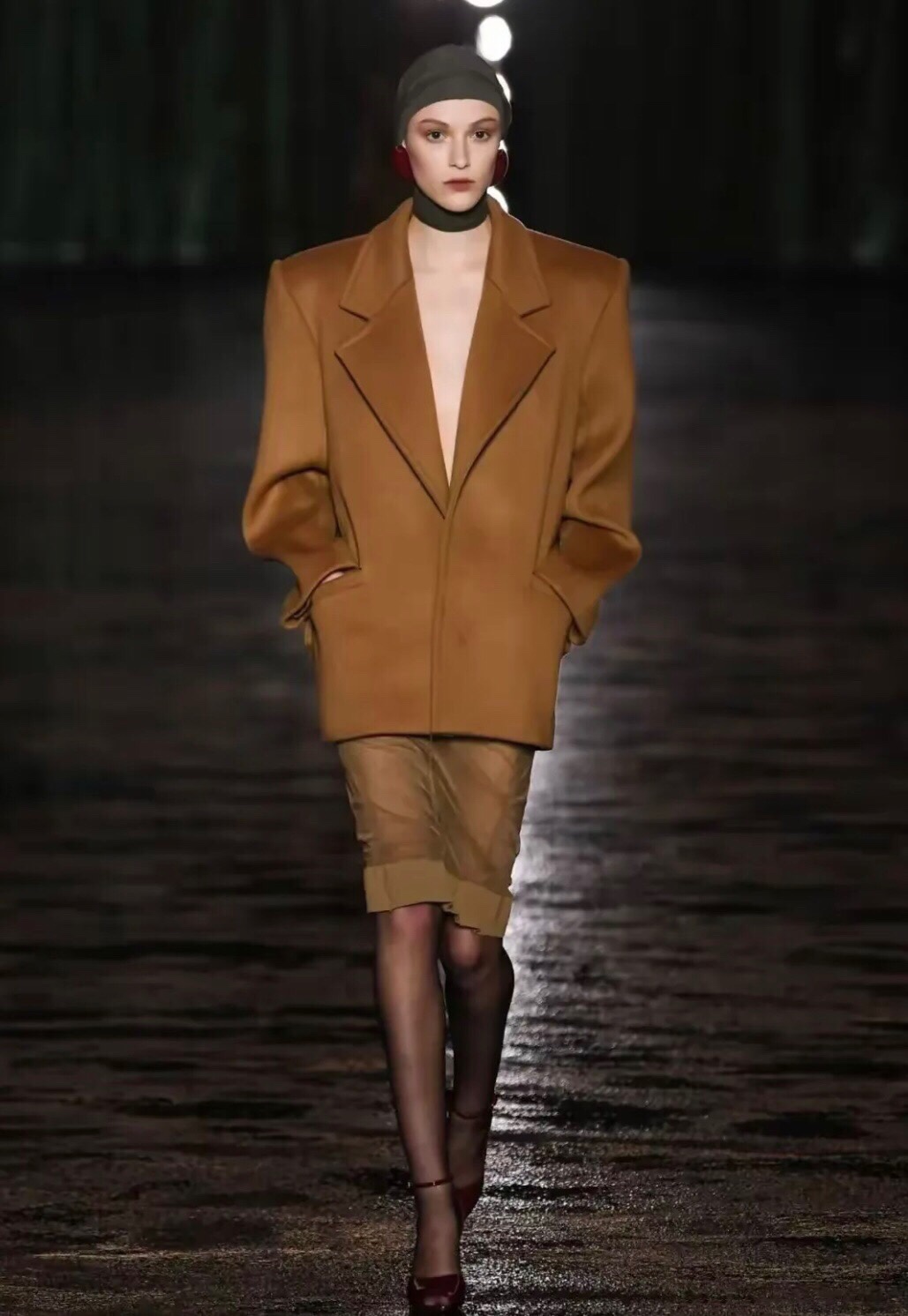 Saint Lauren-Inspired Cocoon Wool Coat