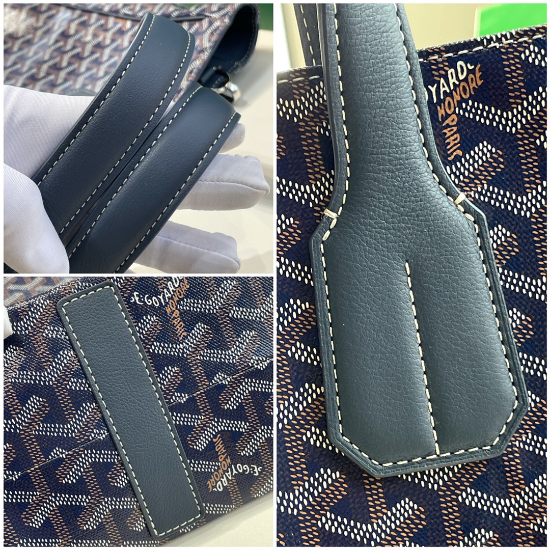 GOYARD Voltaire Men's Messenger Bag-navy
