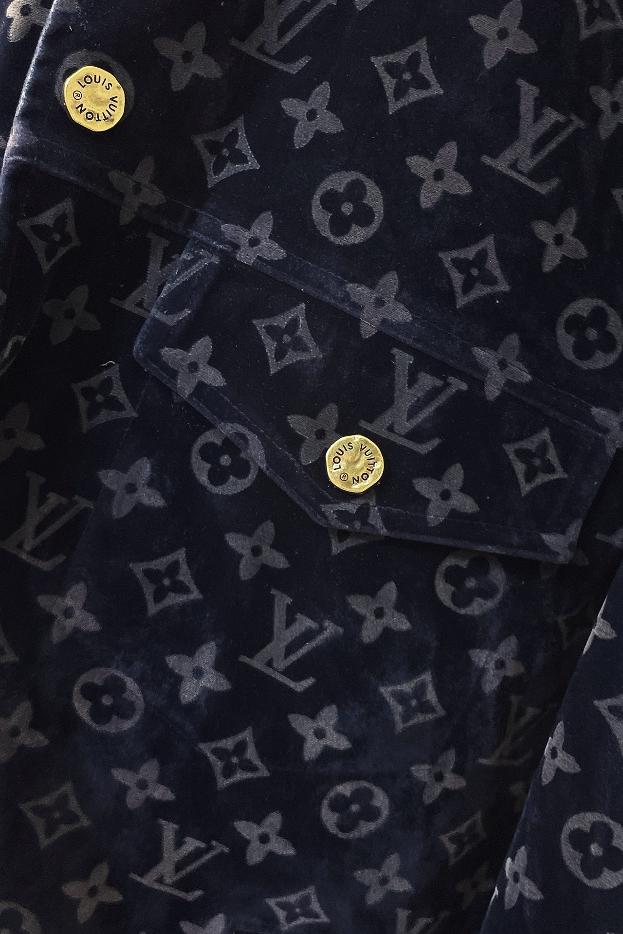 Louis Vuitton New Bleached Flame Denim Jacket