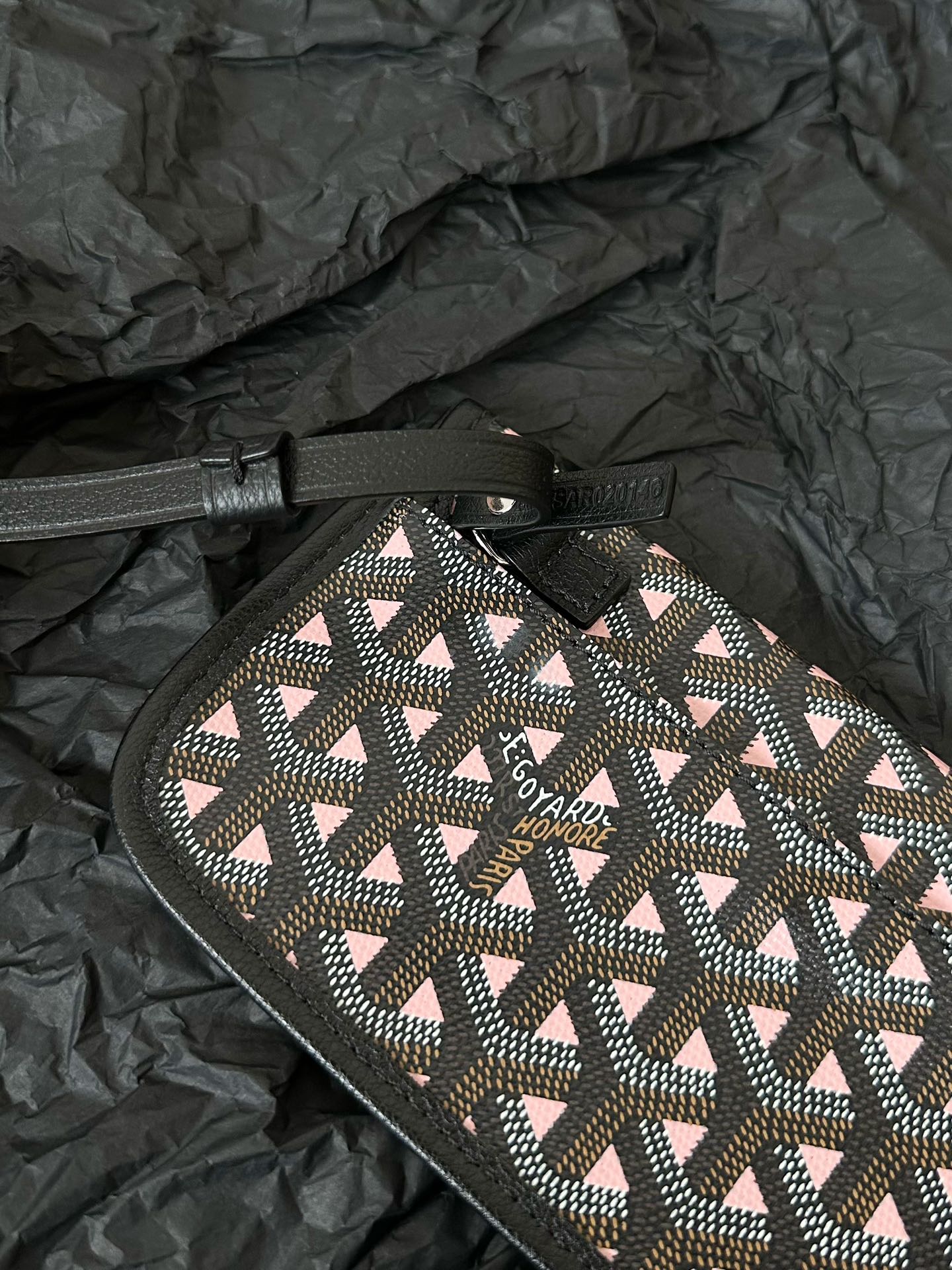 Goyard Pre-Loved Tote in Black & Pink