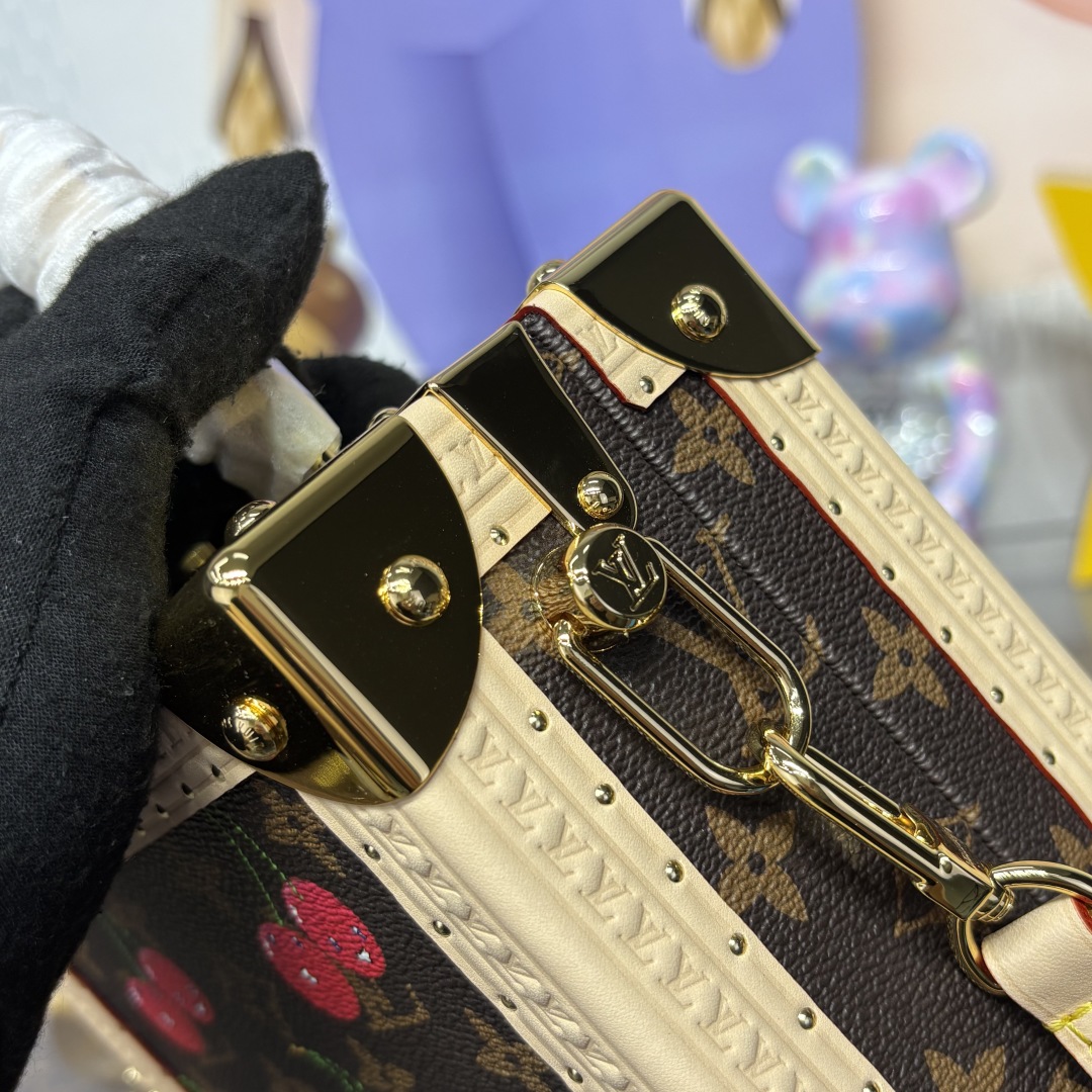 LV x TM M14040 Mini Square Trunk Cherry