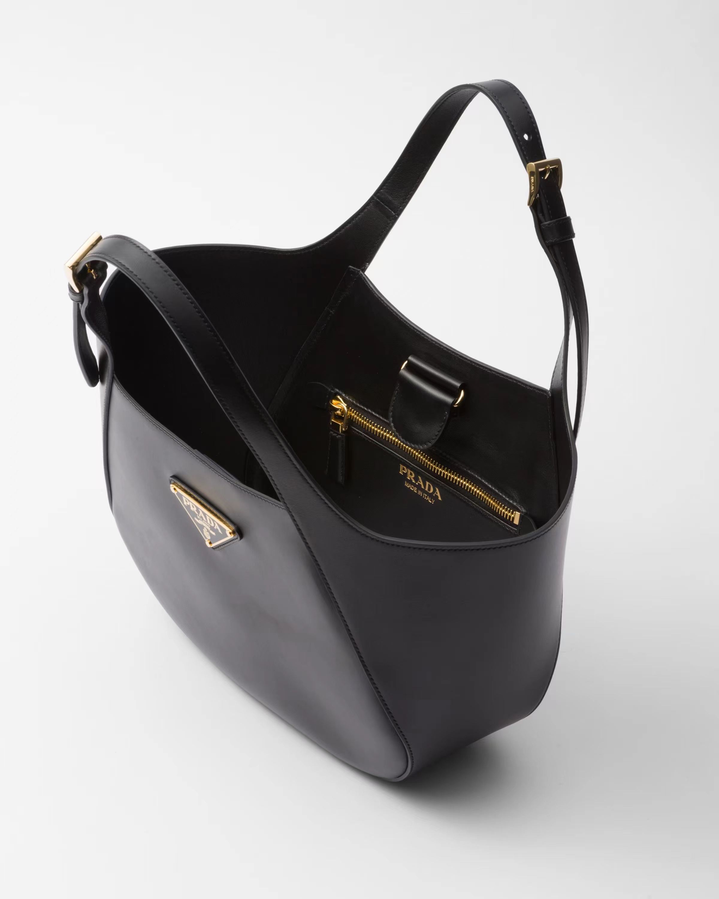 Prada medium leather tote bag