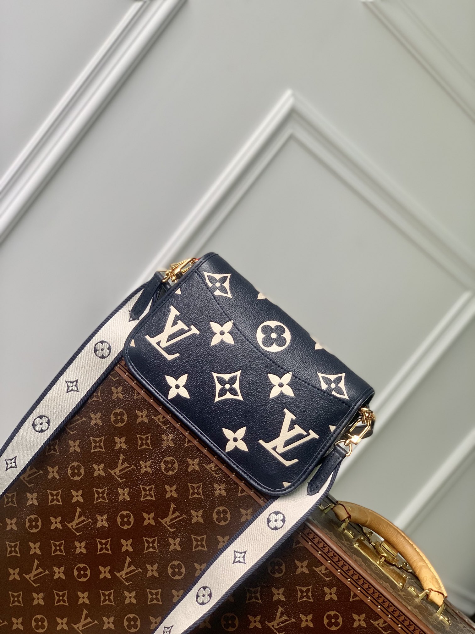 Louis Vuitton Navy / Crème M47161 Diane