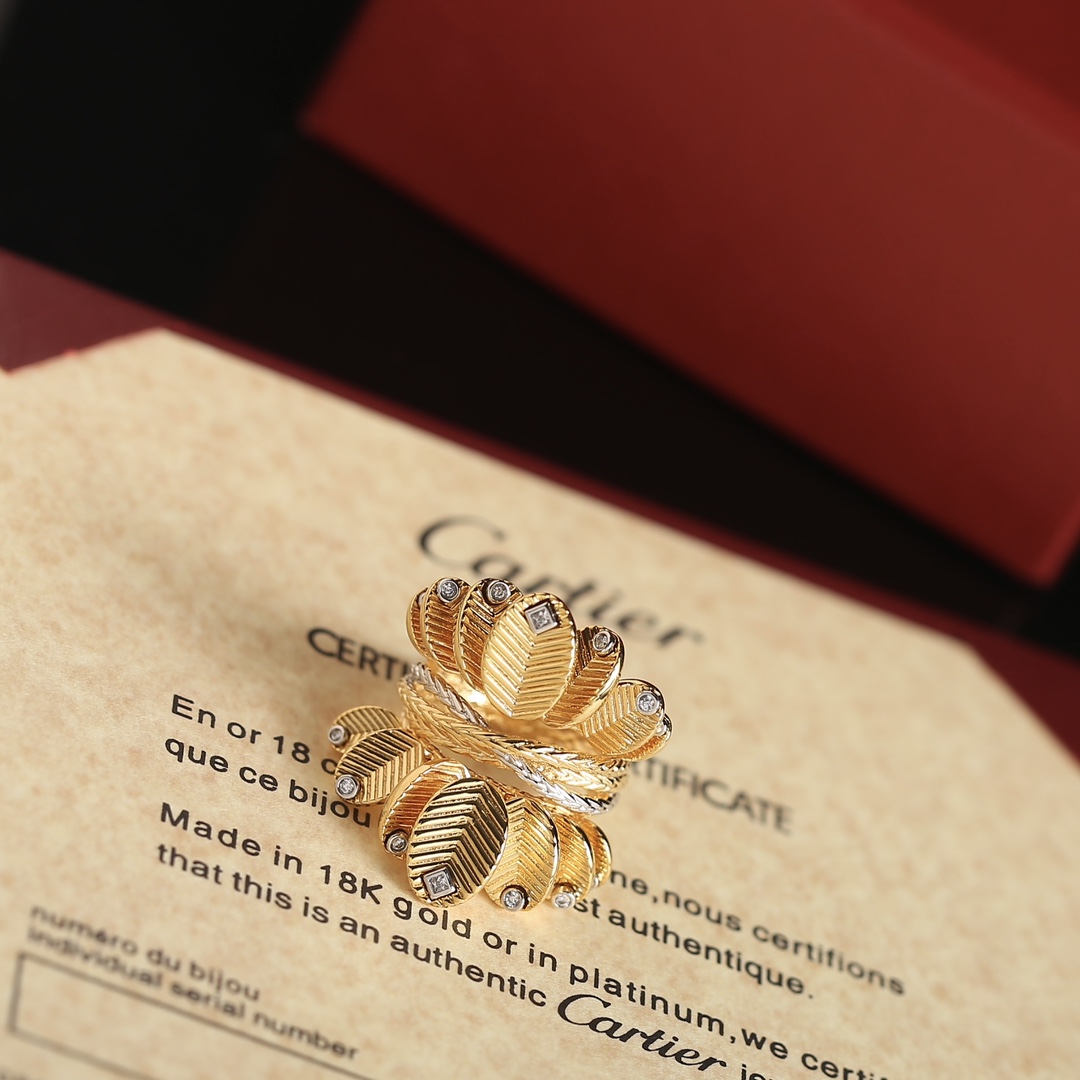 C@rtier new series Cartier coffee bean ring