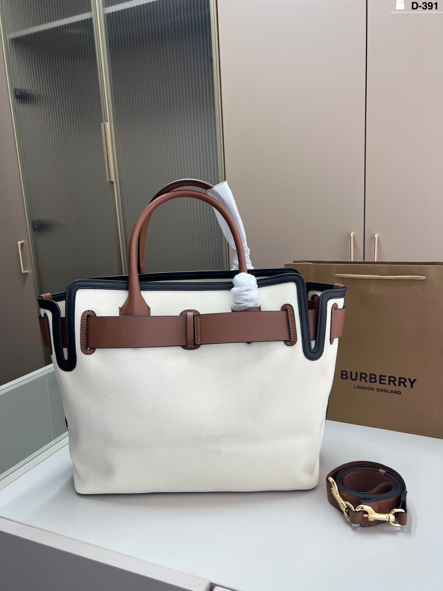 Burberry Canvas Tote Bag