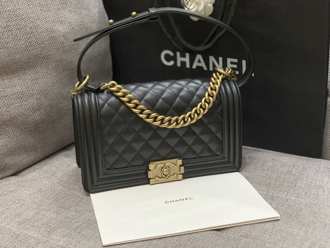 Leboy-25cm-Caviar cowhide-Black