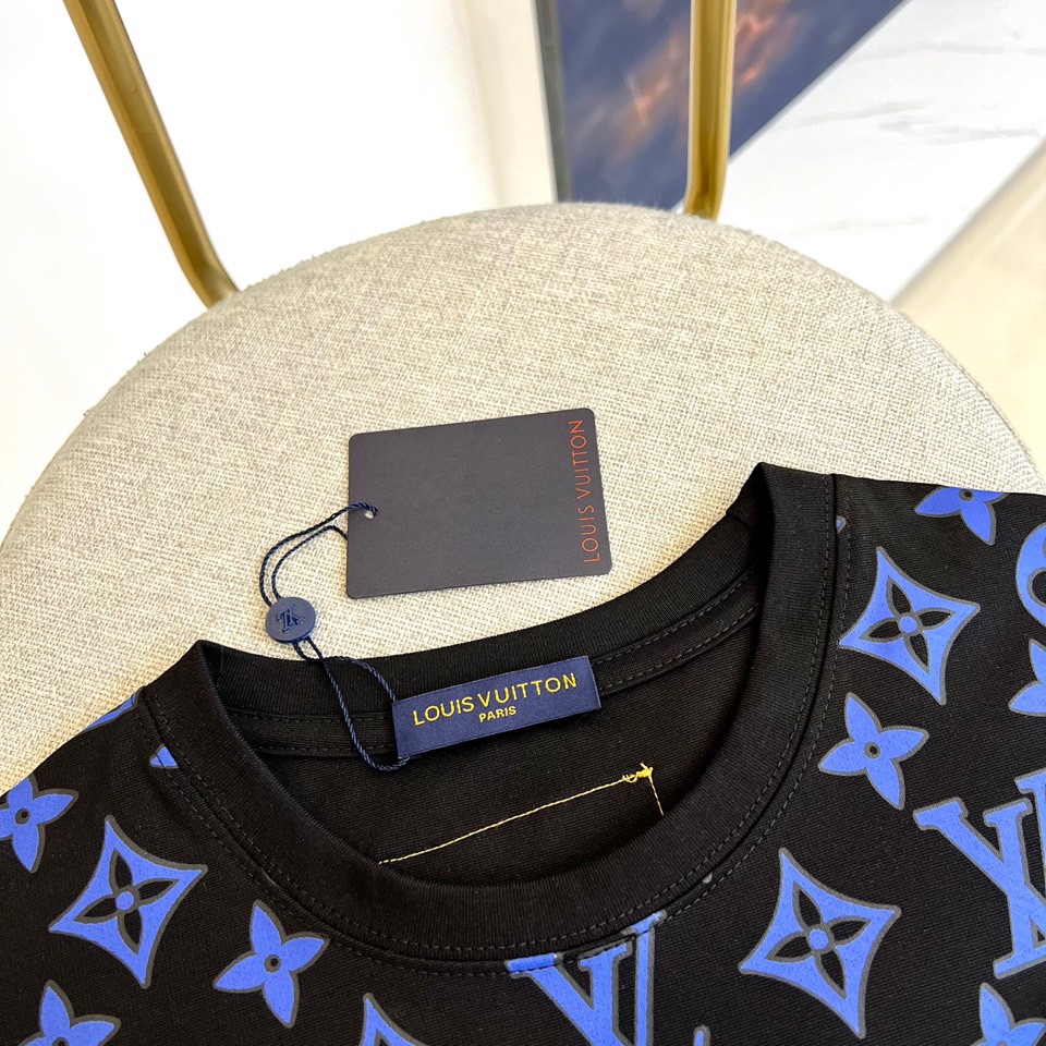 LV-24s vintage short sleeve T-shirt-blue and green