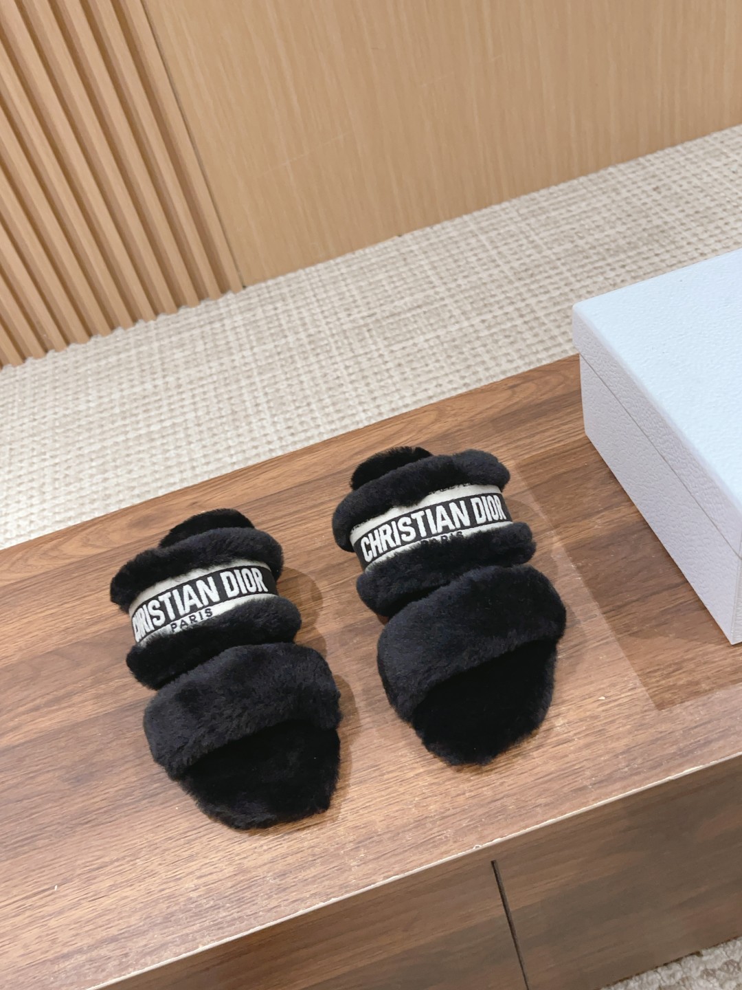 Christian Dior Wool Flat Slippers