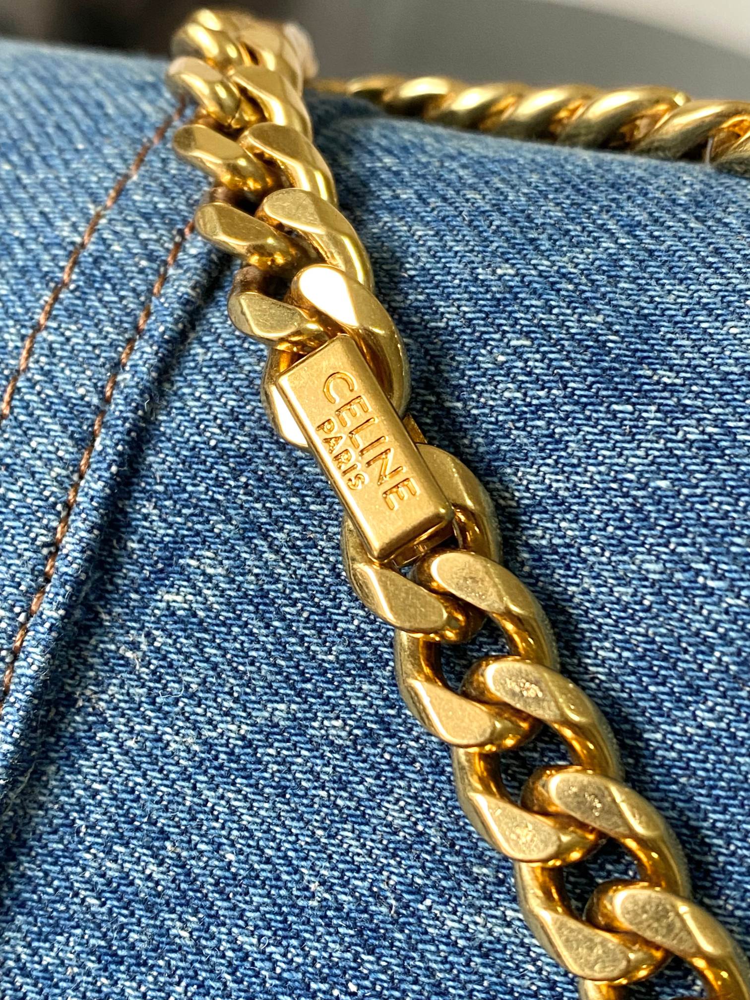 CELINE TEEN VICTOIRE DENIM BAG