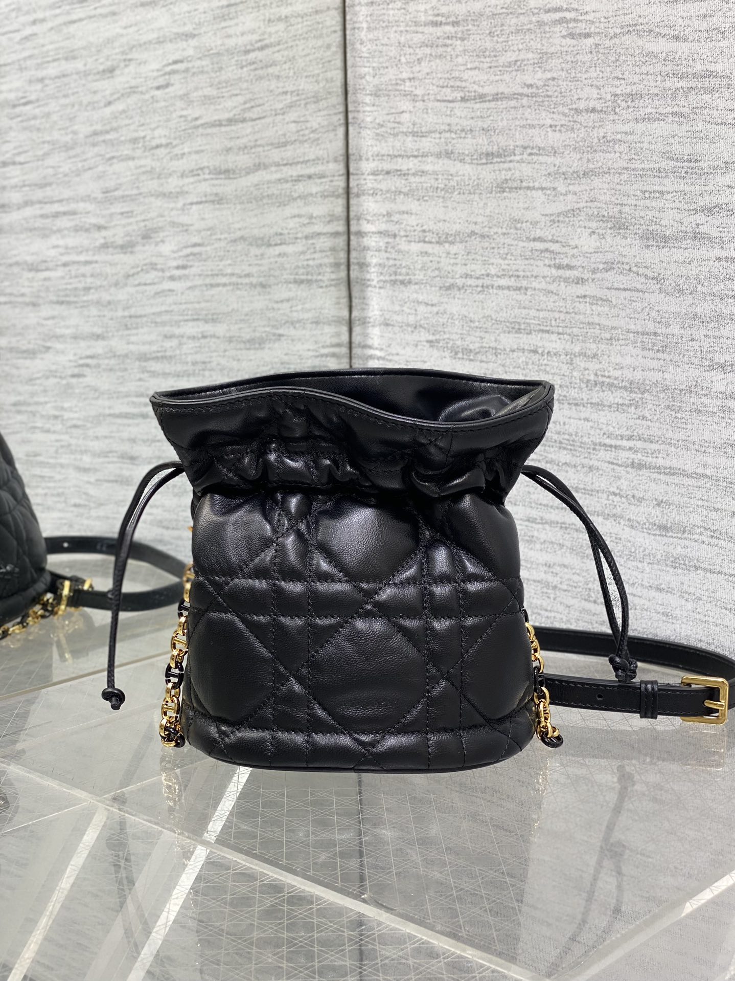 Miss Caro Mini Bucket Bag with Drawstring