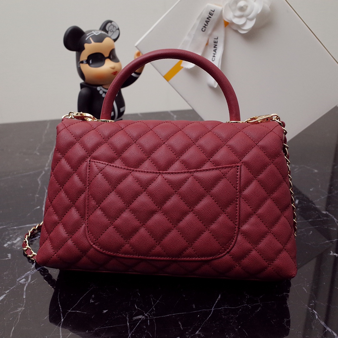 Chanel Coco Handle-Caviar-Red