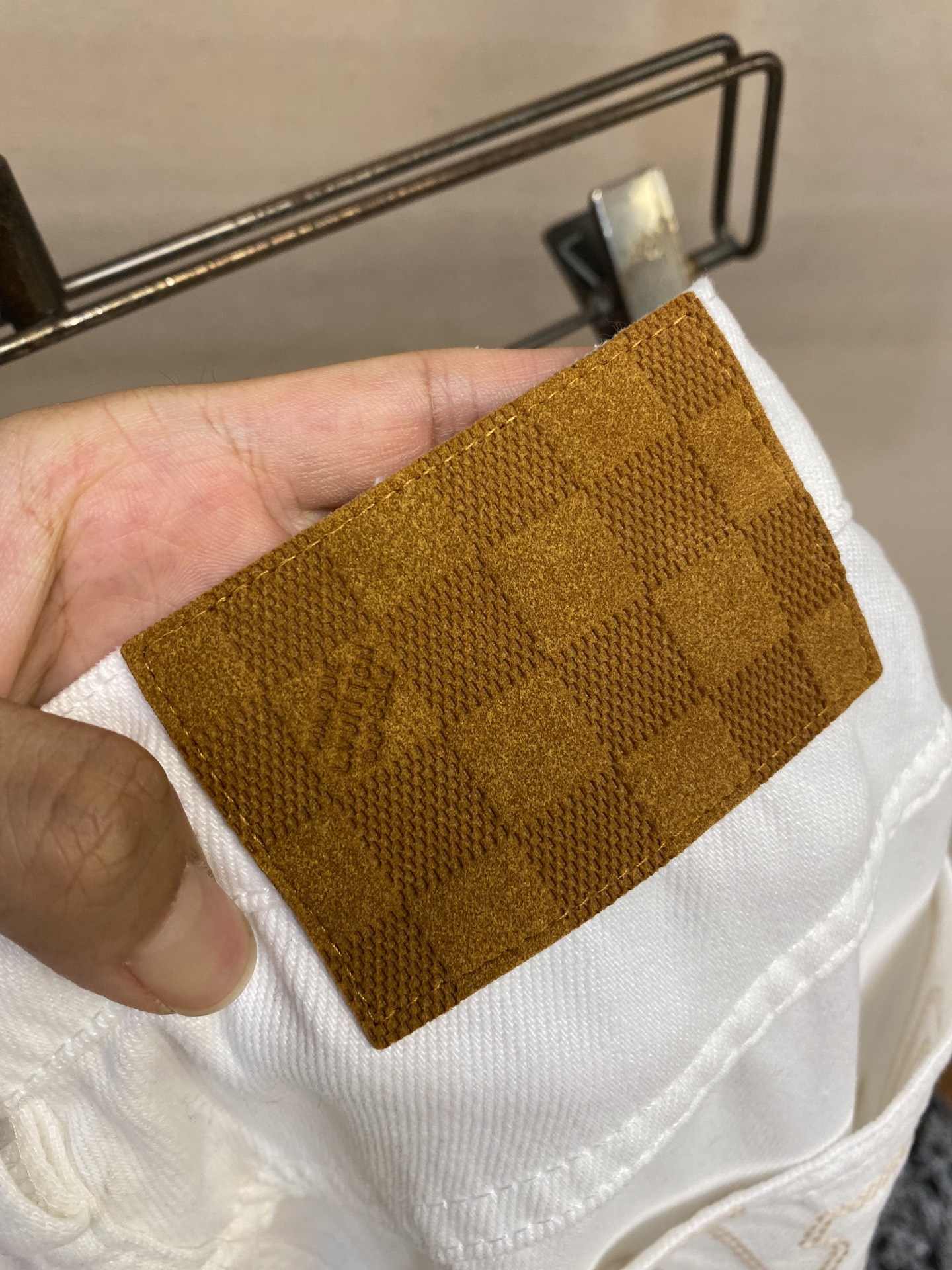 LV Embroidered Skate Jeans