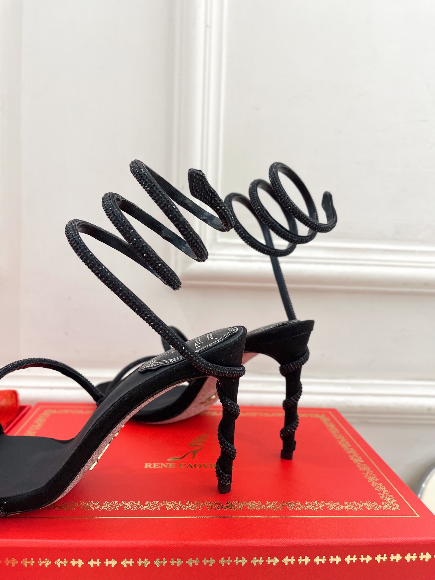 Rene Caovilla RC Crystal Serpent Sandals – 25SS Collection