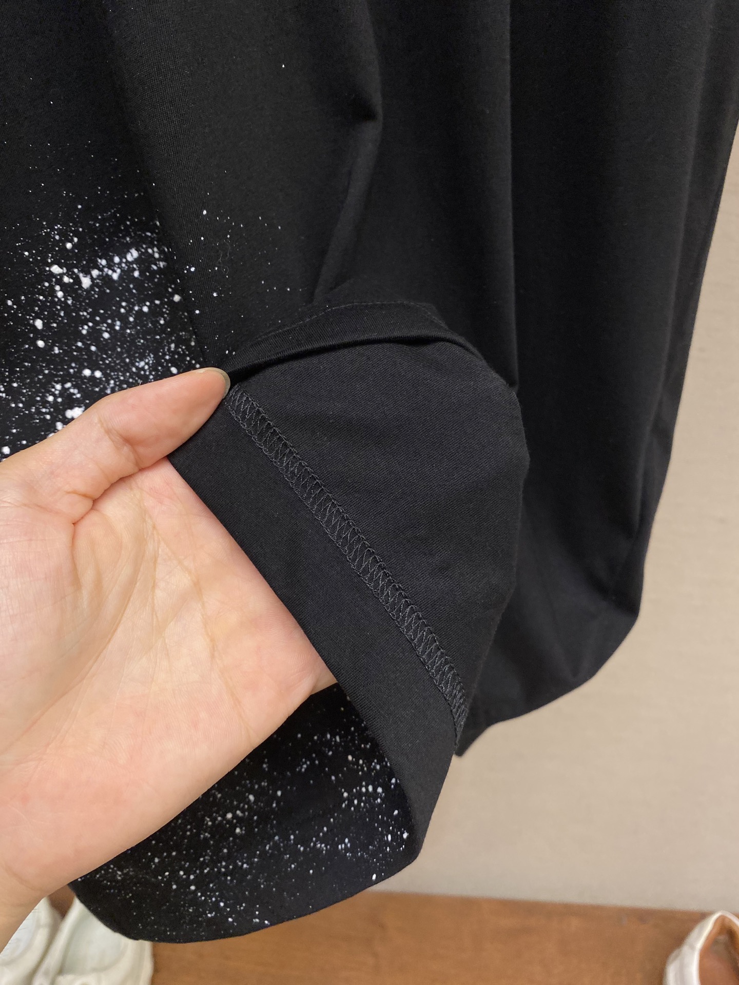 Printed Balmain Universe logo and stars T-shirt