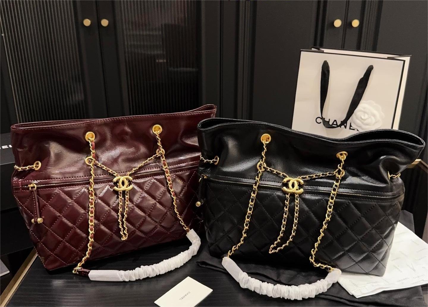 Chanel Drawstring Tote Bag