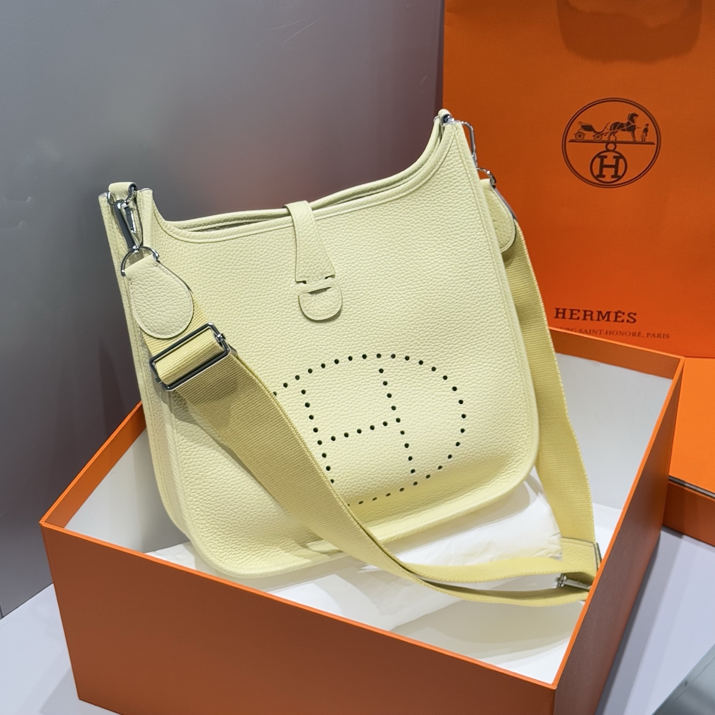 Hermès “Milton Yellow” Evelyne 29