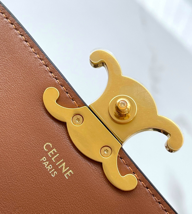 CELINE TEEN CELINE LOLA IN Triomphe Canvas and Calfskin