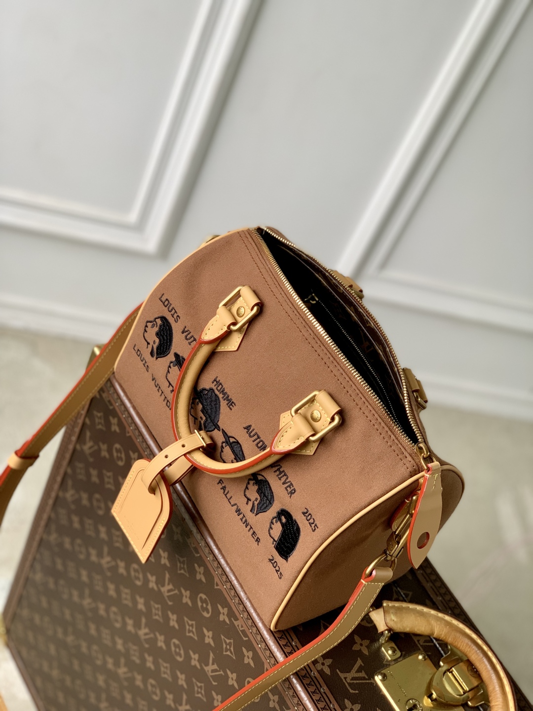 Louis Vuitton Pharrell x Nigo Speedy Bag 25 Brown