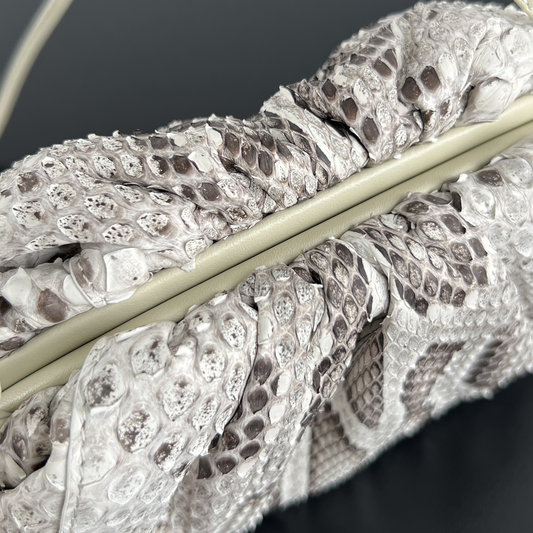 Bv Cloud Bag-python leather