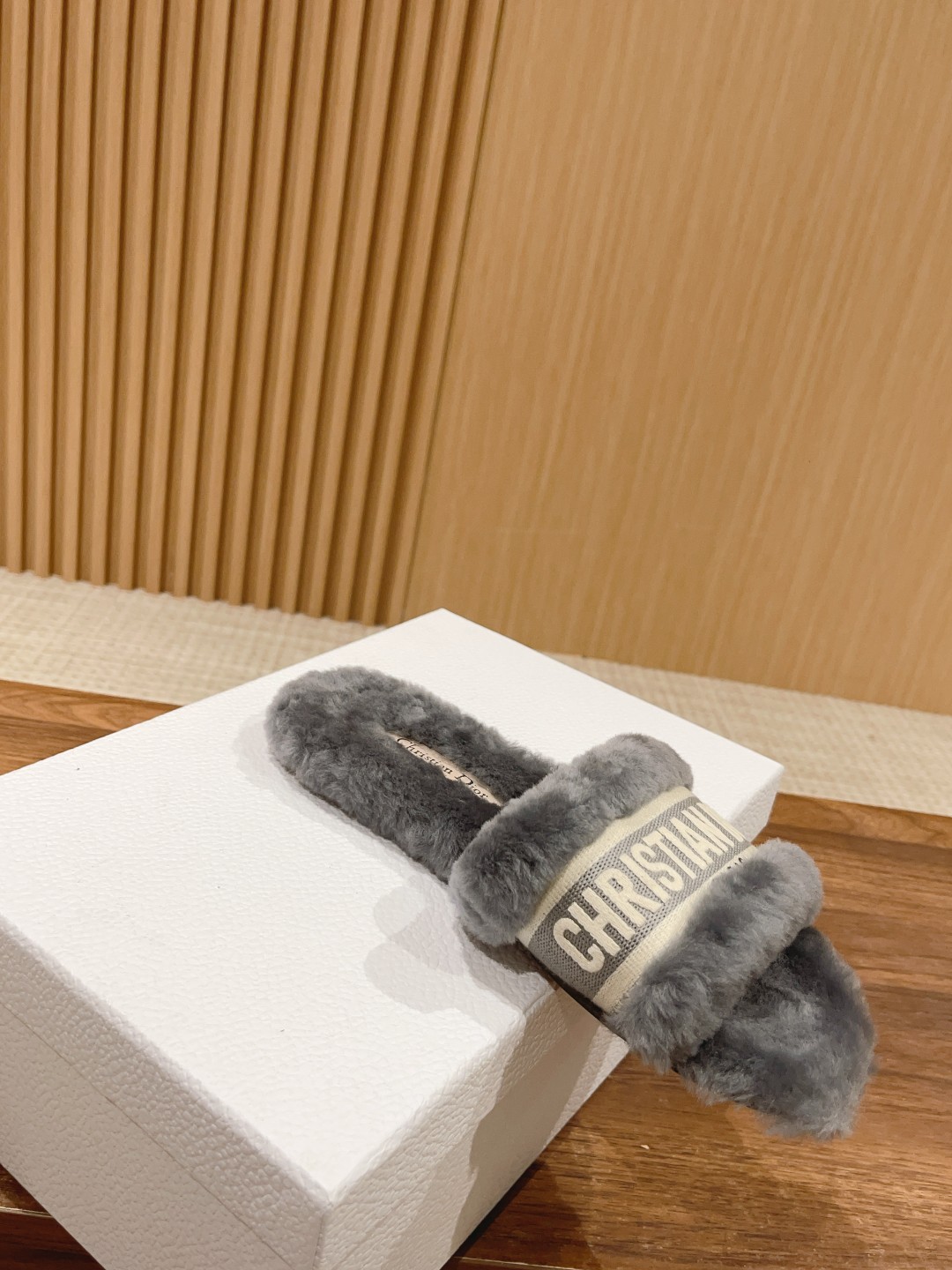 Christian Dior Wool Flat Slippers