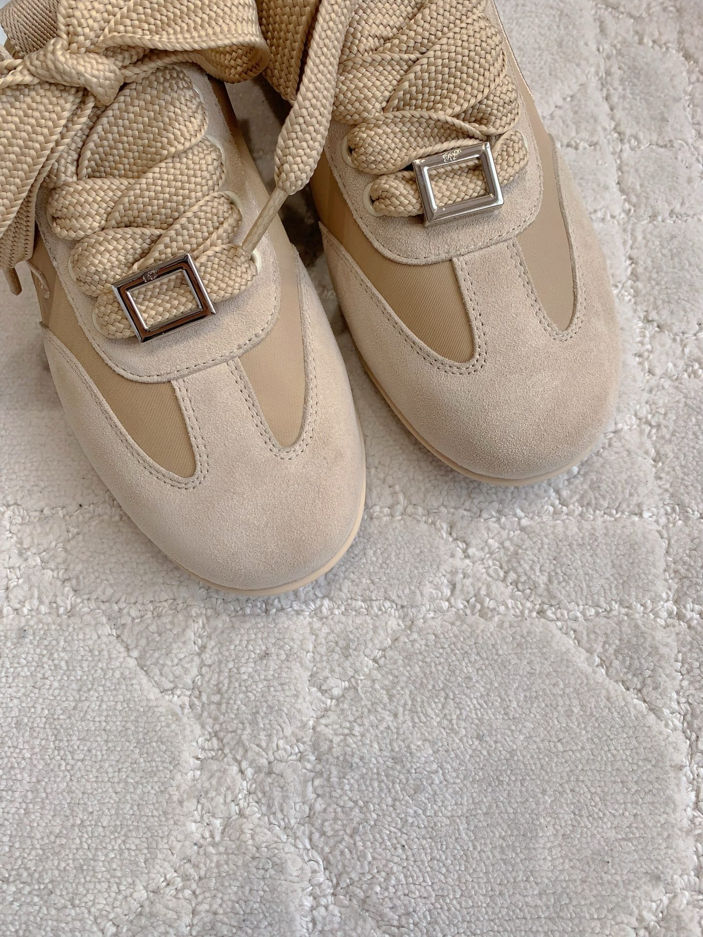 Roger vivier Low Sneakers in suede Beige