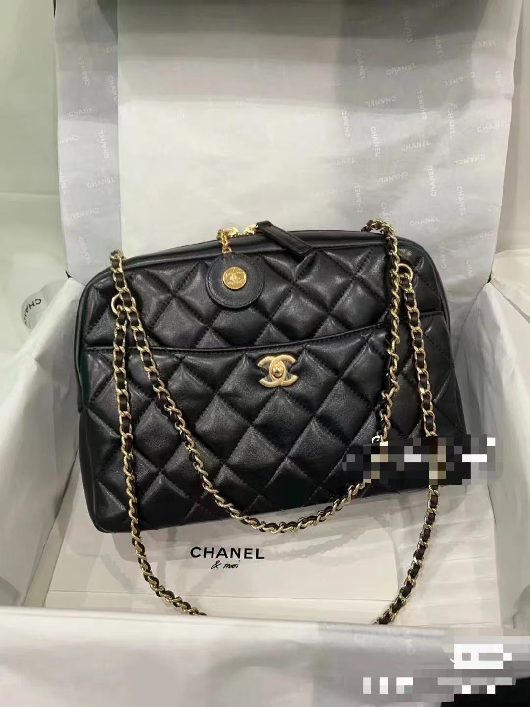 OHANEL Gold Coin Microbadge Camera Bag