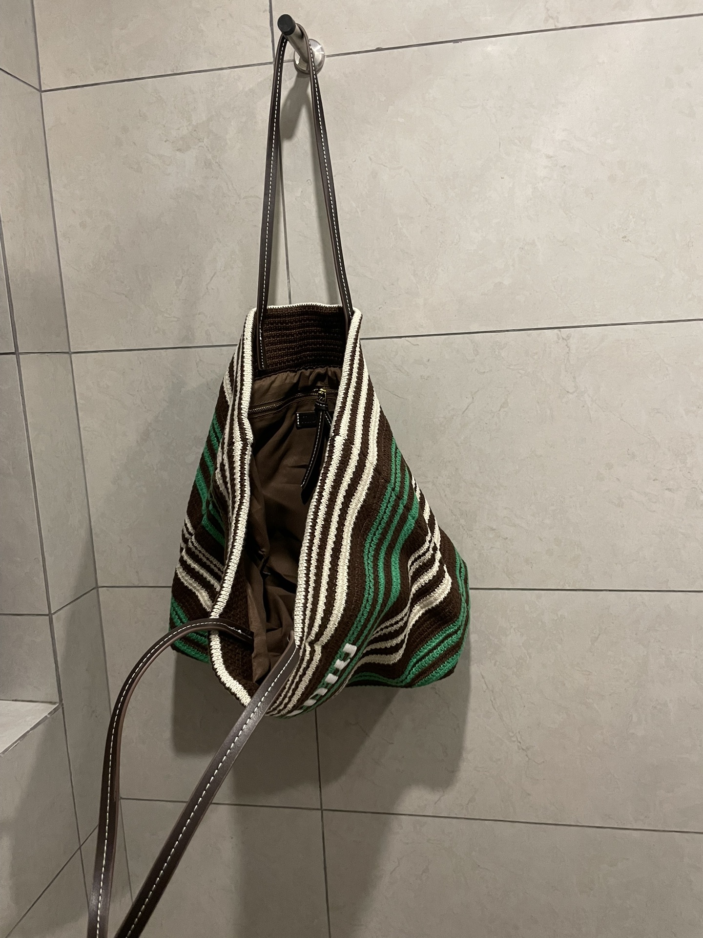 Miu Miu-Raffia woven tote bag