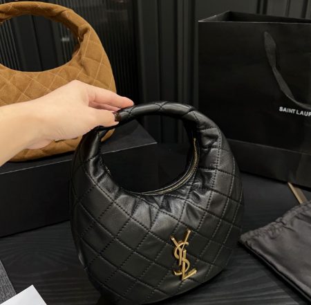 YSL Baby Icare Top Handle Bag black