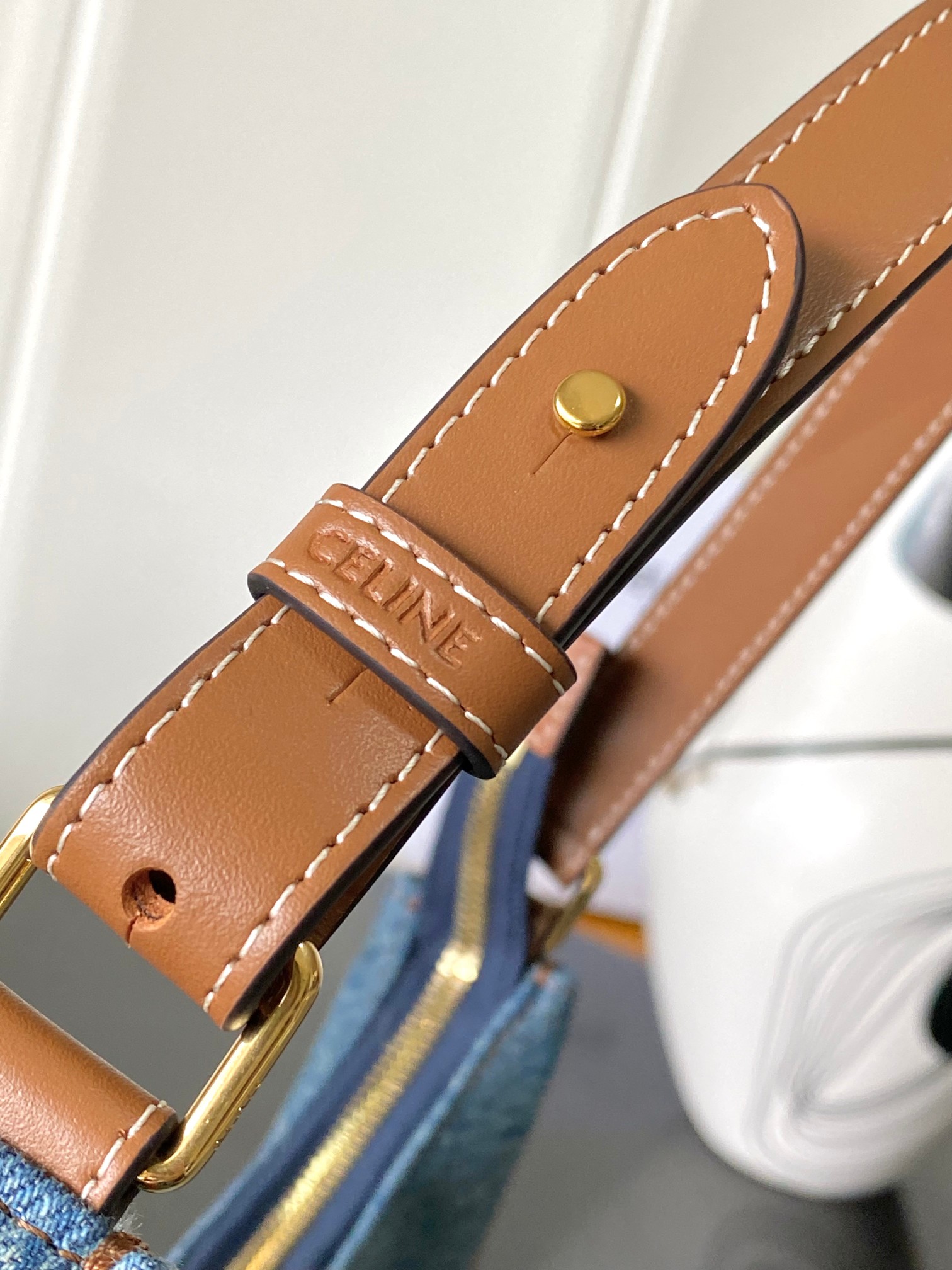 CELINE Retro Denim Luna Bag