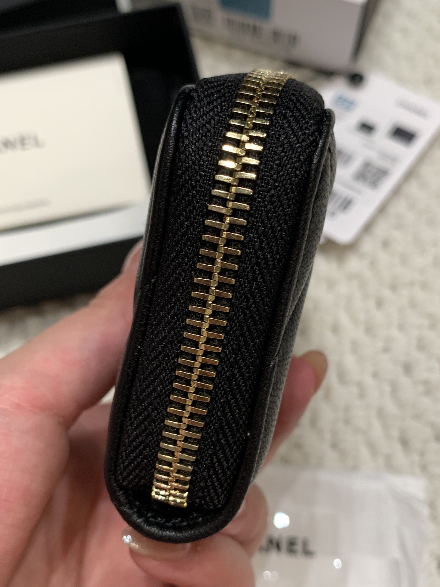 Chanel-sachet bag/Coin purse sheepskin