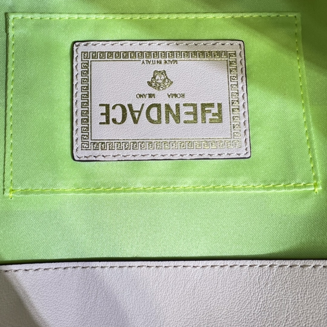 Fendi-Versace by Signature Square Baguette Handbag