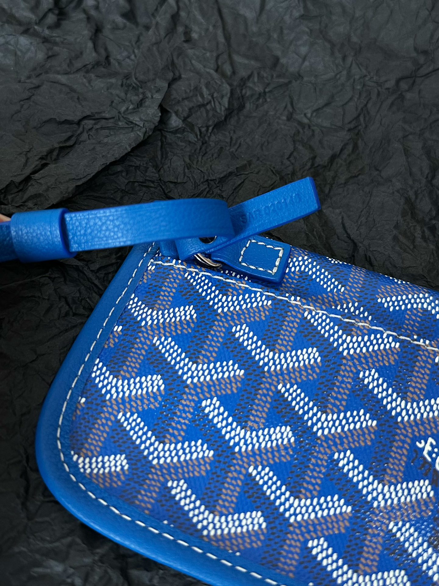 Shopping bag mini gray Sky blue