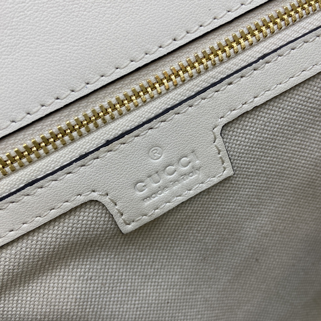 Gucci Blondie medium top handle bag-white