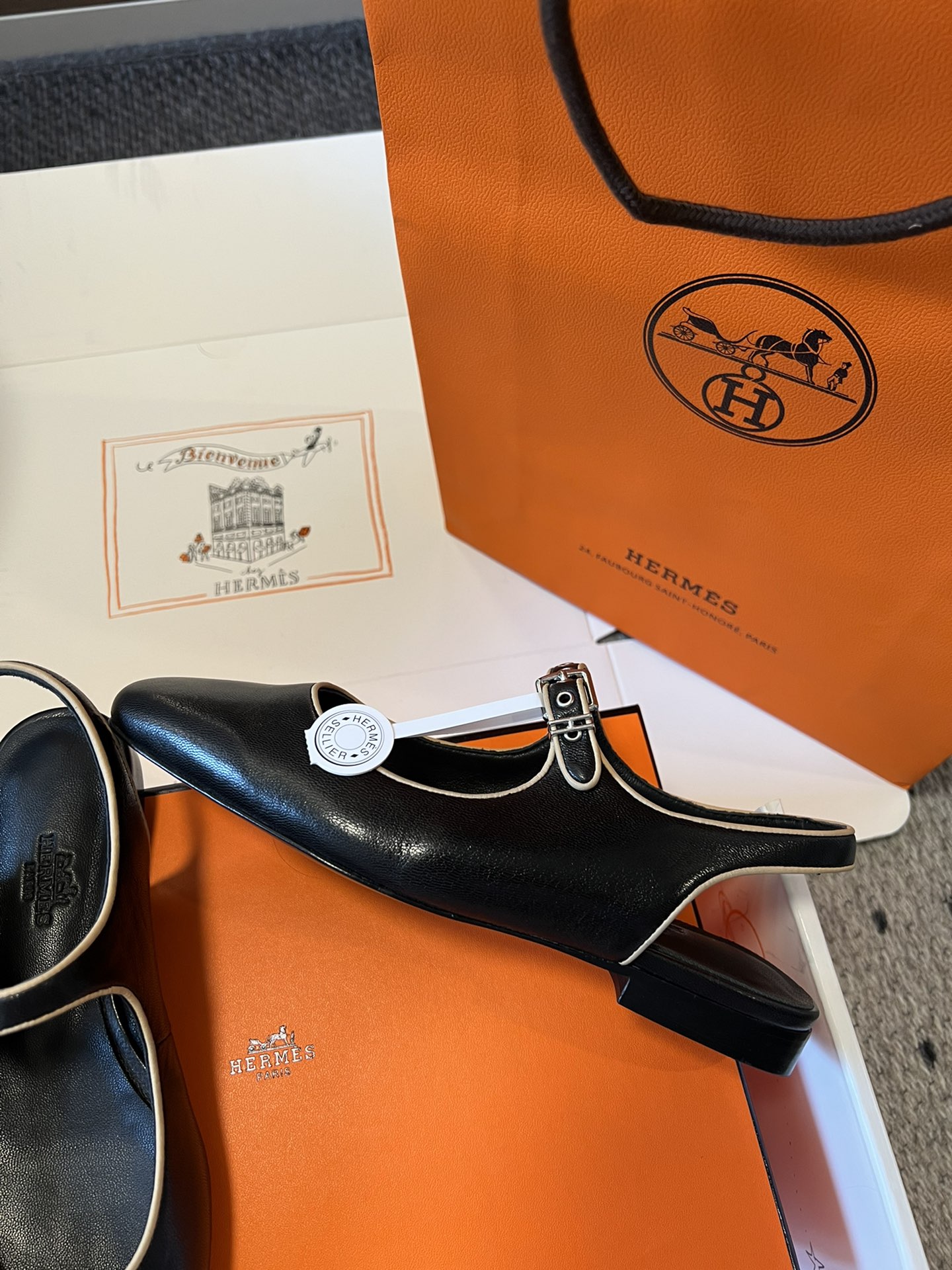 Mary Jane ballet pumps with chunky flats-black