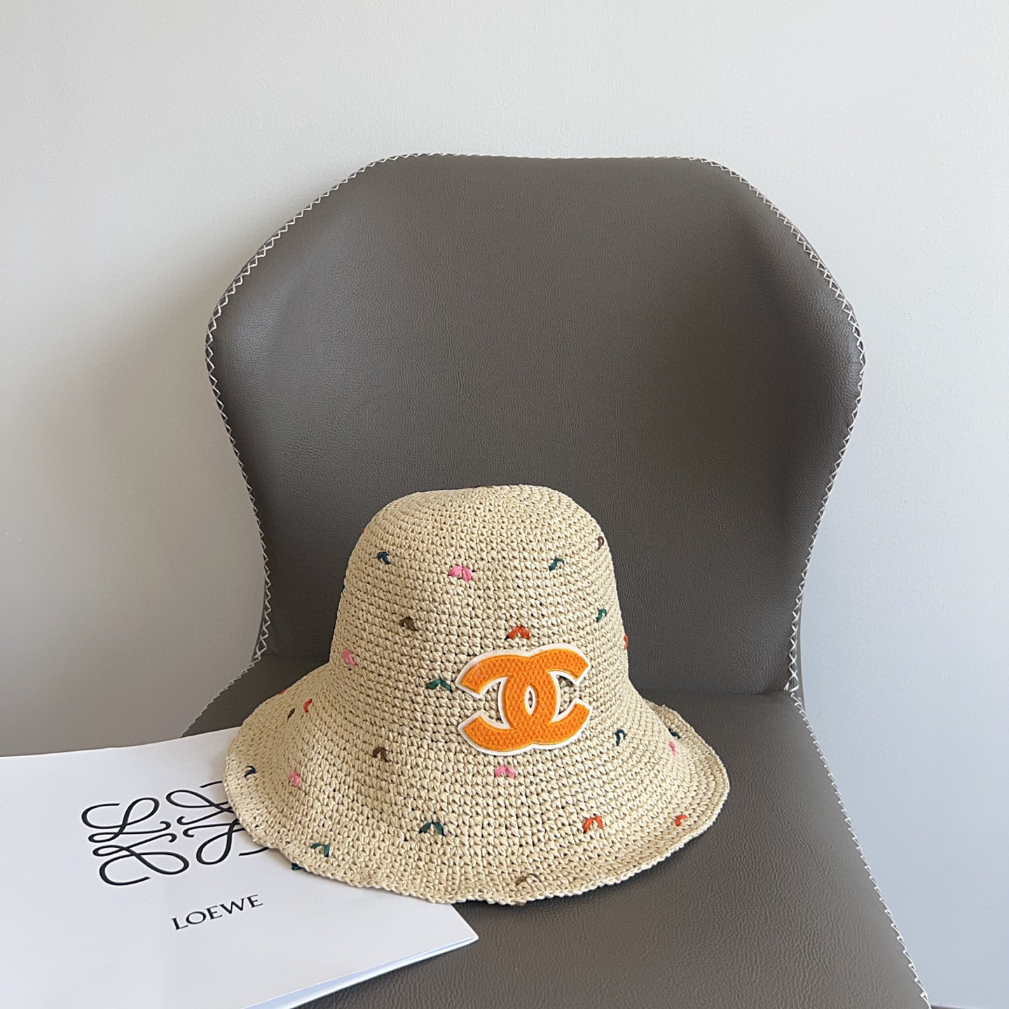 CHANEL 2025 New Arrival Woven Fisherman Hat