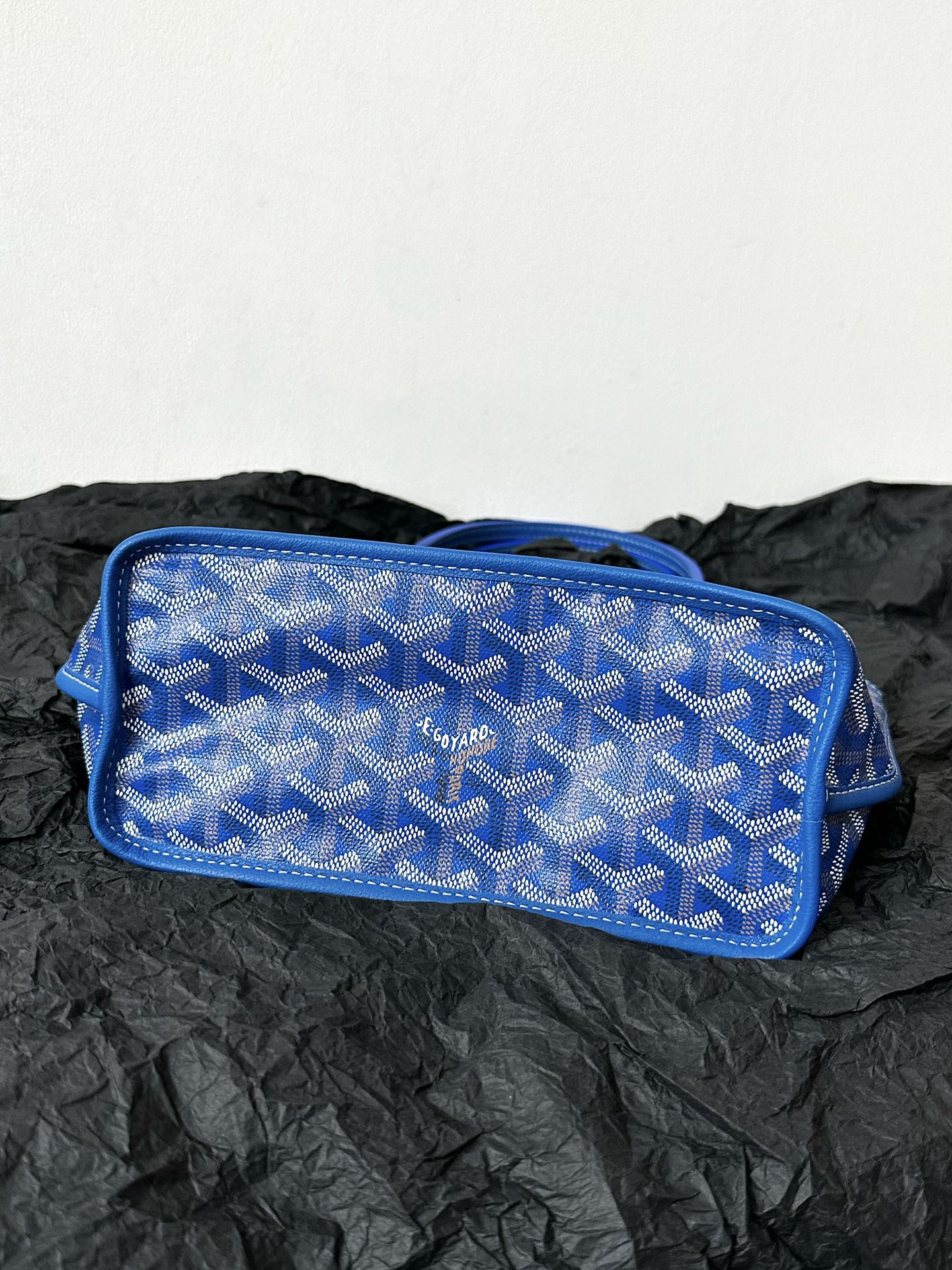 Shopping bag mini gray Sky blue