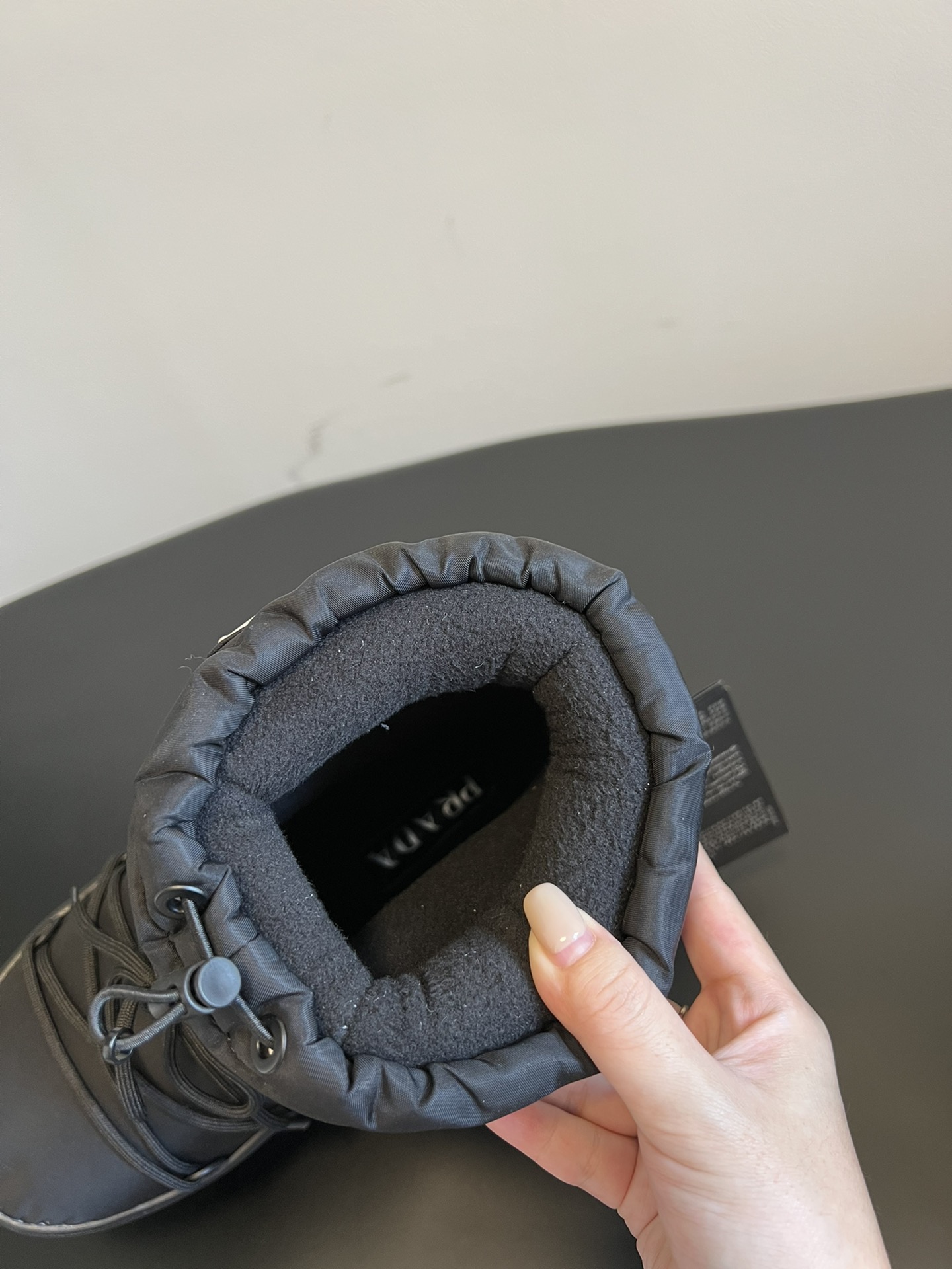 Prad down snow boots-black