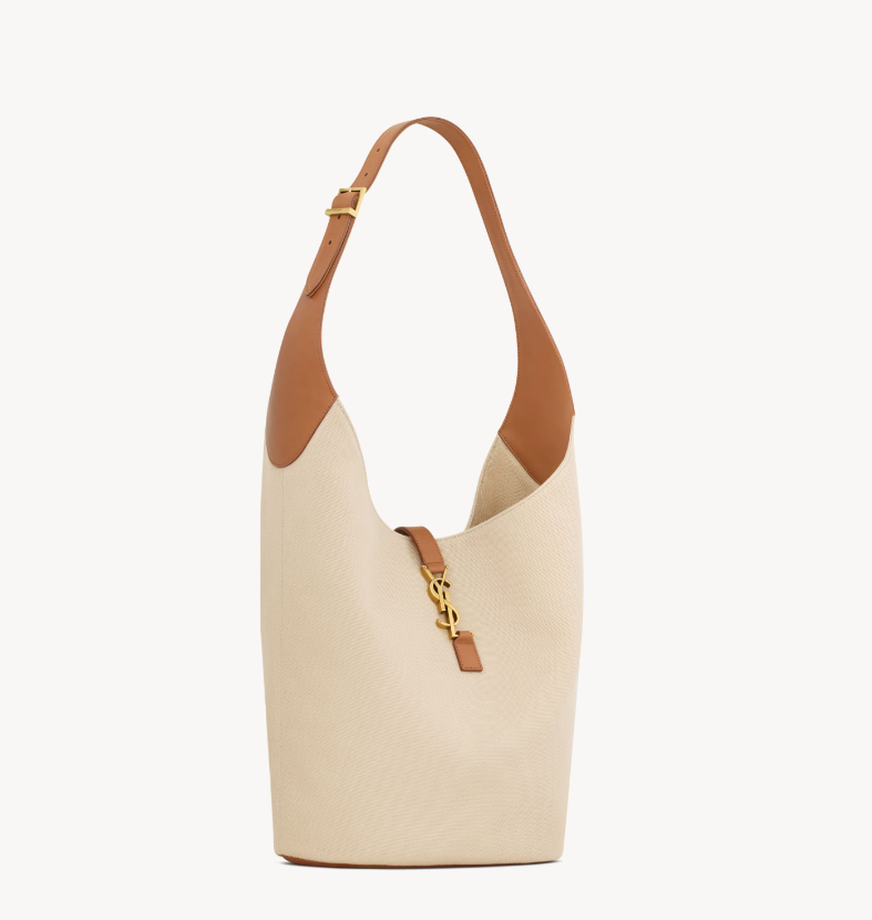 YSL LE 5 À 7 hobo in canvas and leather
